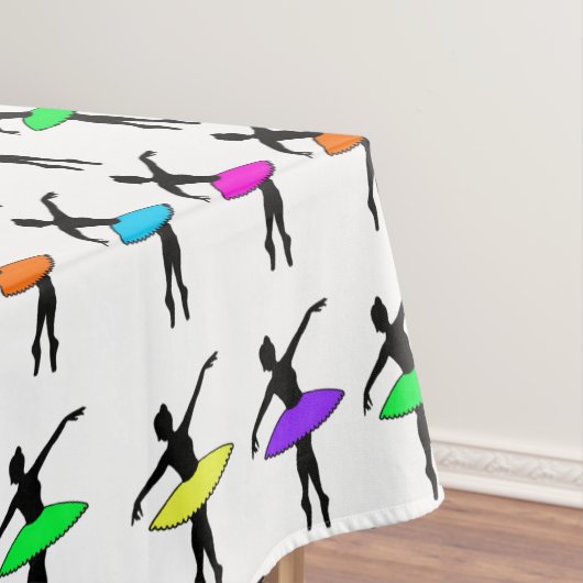 Neon Tutu Ballerina Ballet Pointe Dance Tablecloth Tafelkleed (Voorbeeld)