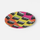 Neon Tween Birthday Party (80-90) Papieren Bordje (Gekanteld)