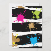 Neon Two Legit to Quit 2e verjaardag Uitnodiging (Achterkant)