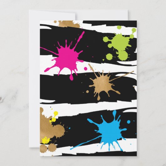 Neon Two Legit to Quit 2e verjaardag Uitnodiging (Achterkant)