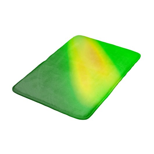 Neon Two Stripe Ombre Groen Badmat (Gekanteld)