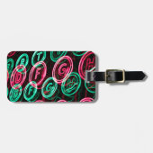 Neon typemachines sluiten af bagagelabel (Voorkant horizontaal)