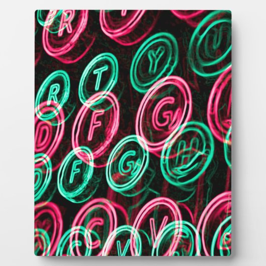 Neon typemachines sluiten af fotoplaat (Voorkant)