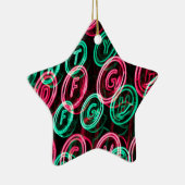 Neon typemachines sluiten af keramisch ornament (Rechts)