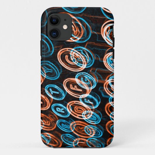 Neon-typesleutels Case-Mate iPhone Case (Achterkant)