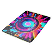 Neon Uitbarsting: Abstracte Energie Badmat (Gekanteld)