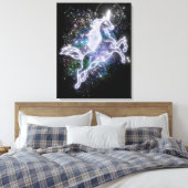 Neon Unicorn Canvas Afdruk (Insitu (Slaapkamer))