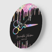 Neon Unicorn Holografisch kapster B Grote Klok (Hoek)