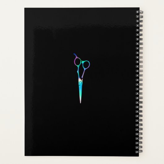 Neon Unicorn Holografisch kapster B Planner (Achterkant)