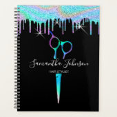 Neon Unicorn Holografisch kapster B Planner (Voorkant)