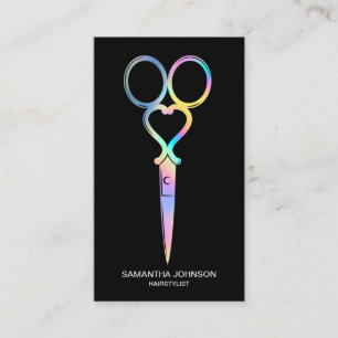 Neon Unicorn Holografisch kapster Visitekaartje