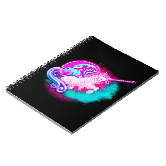 Neon Unicorn Notitieboek (Linkerzijde)