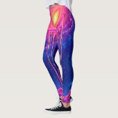 Neon Universum: Druppelende Sterrenlicht Leggings (Links)