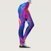 Neon Universum: Druppelende Sterrenlicht Leggings (Rechts)