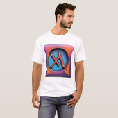 Neon Urban Graffiti Art Symbool T-shirt (Voorkant volledig)