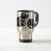 Neon V-twin Mok motorfiets (Voorkant rechts)