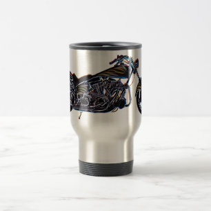 Neon V-twin Mok motorfiets