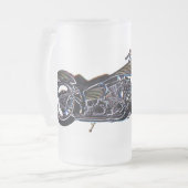 Neon V-twin Mok motorrijwiel (Voorkant links)