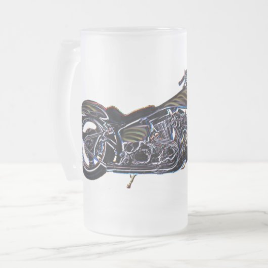 Neon V-twin Mok motorrijwiel (Voorkant links)