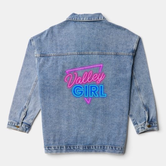 Neon Valley Girl Denim Jacket (Achterkant)