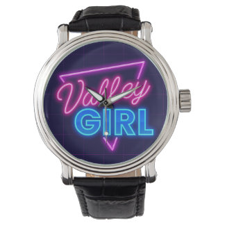Neon Valley Girl Horloge