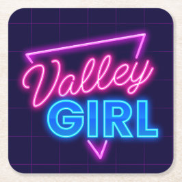 Neon Valley Girl Kartonnen Onderzetters