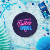 Neon Valley Girl Papieren Bordje (Feest)