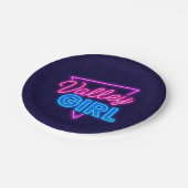 Neon Valley Girl Papieren Bordje (Gekanteld)