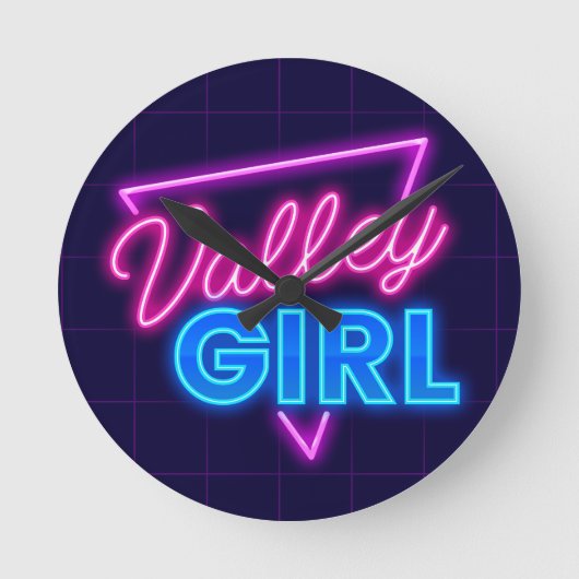 Neon Valley Girl Ronde Klok (Voorkant)