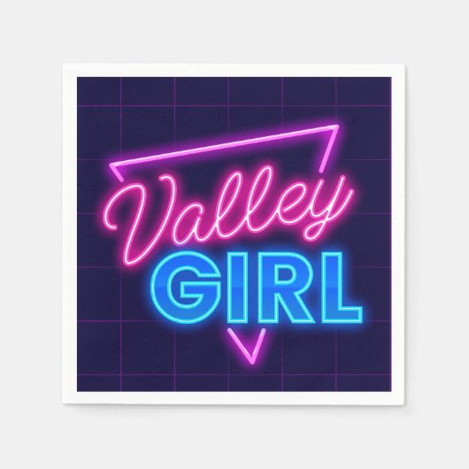 Neon Valley Girl Servet (Voorkant)
