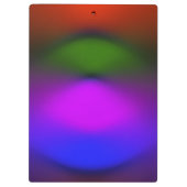 Neon van Blauw, Paarse, Groene & Oranje Klembord (Achterkant)