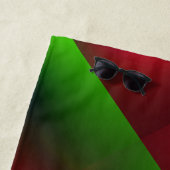 Neon van Rood, Roze, Oranje Groen Strandlaken (In situ)