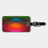 Neon van rood, roze, Sinaasappel, groen Bagagelabel (Voorkant horizontaal)