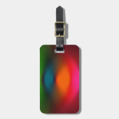 Neon van rood, roze, Sinaasappel, groen Bagagelabel (Voorkant verticaal)