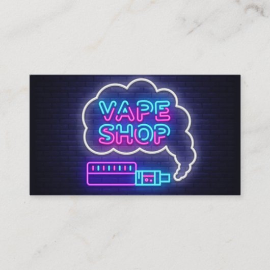 Neon Vape Shop-Visitekaartje Visitekaartje (Voorkant)