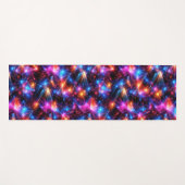 Neon veelhoekige abstract met explosies yogamat (Voorkant (horizontaal))