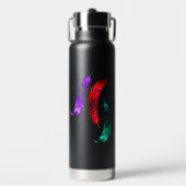 Neon Veer Glow Waterfles (Voorkant)