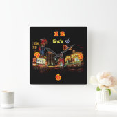 Neon Vegas Home Bar - Aangepast Vierkante Klok (Huis)