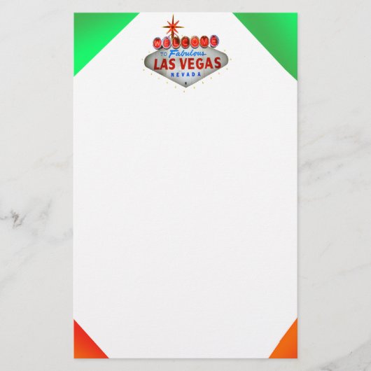 Neon Vegas Stationery Briefpapier (Voorkant)