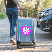 Neon Velg Roze Zwart Auto Sticker (Koffer Insitu)