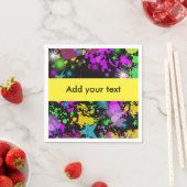 Neon verfspatten, Paintball, Op maat gemaakt Servetten (Insitu)