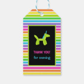 NEON VERJAARDAG DIEREN BALLONNEN CADEAULABEL (Achterkant)