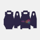 Neon Verjaardag - elke naam Bedankdoosjes (Uitgevouwen)