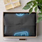Neon verjaardag video games elk jaar tissuepapier (Geschenk)