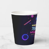 Neon Verjaardagsfeest Eenhoorn Magisch Papieren Bekers (Voorkant)