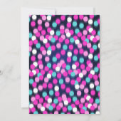 Neon verjaardagsuitnodiging Glow in het donker uit Kaart (Achterkant)