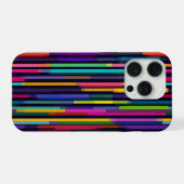 Neon Verticaal Streeppatroon iPhone Hoesje (Achterkant horizontaal)
