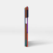 Neon Vertical Stripe Pattern iPhone Hoesje (Rechterkant)