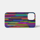 Neon Vertical Stripe Pattern iPhone Hoesje (Achterkant horizontaal)