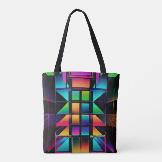 Neon Vibe Radiance 2 Tote Bag (Achterkant)